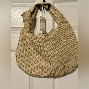 Urban Expressions Tan Woven Hobo Bag